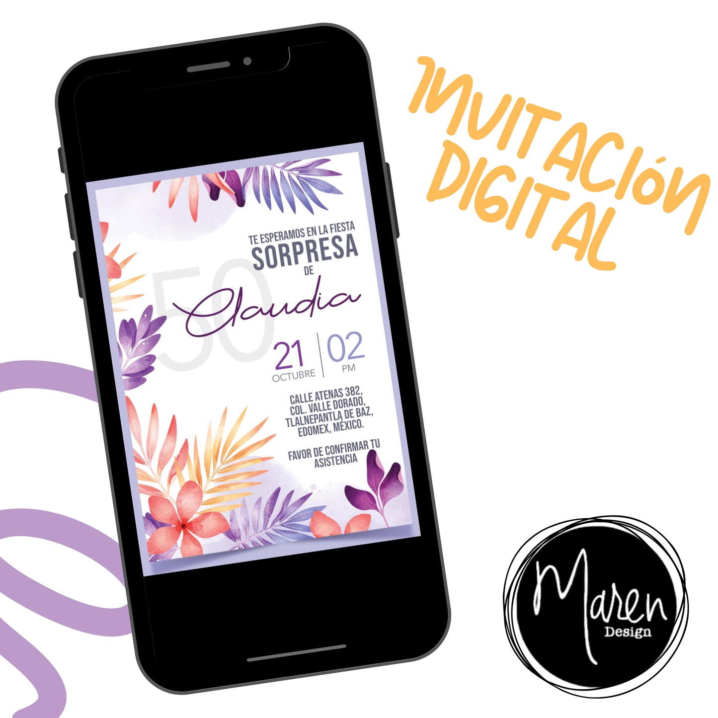 Invitación digital fija