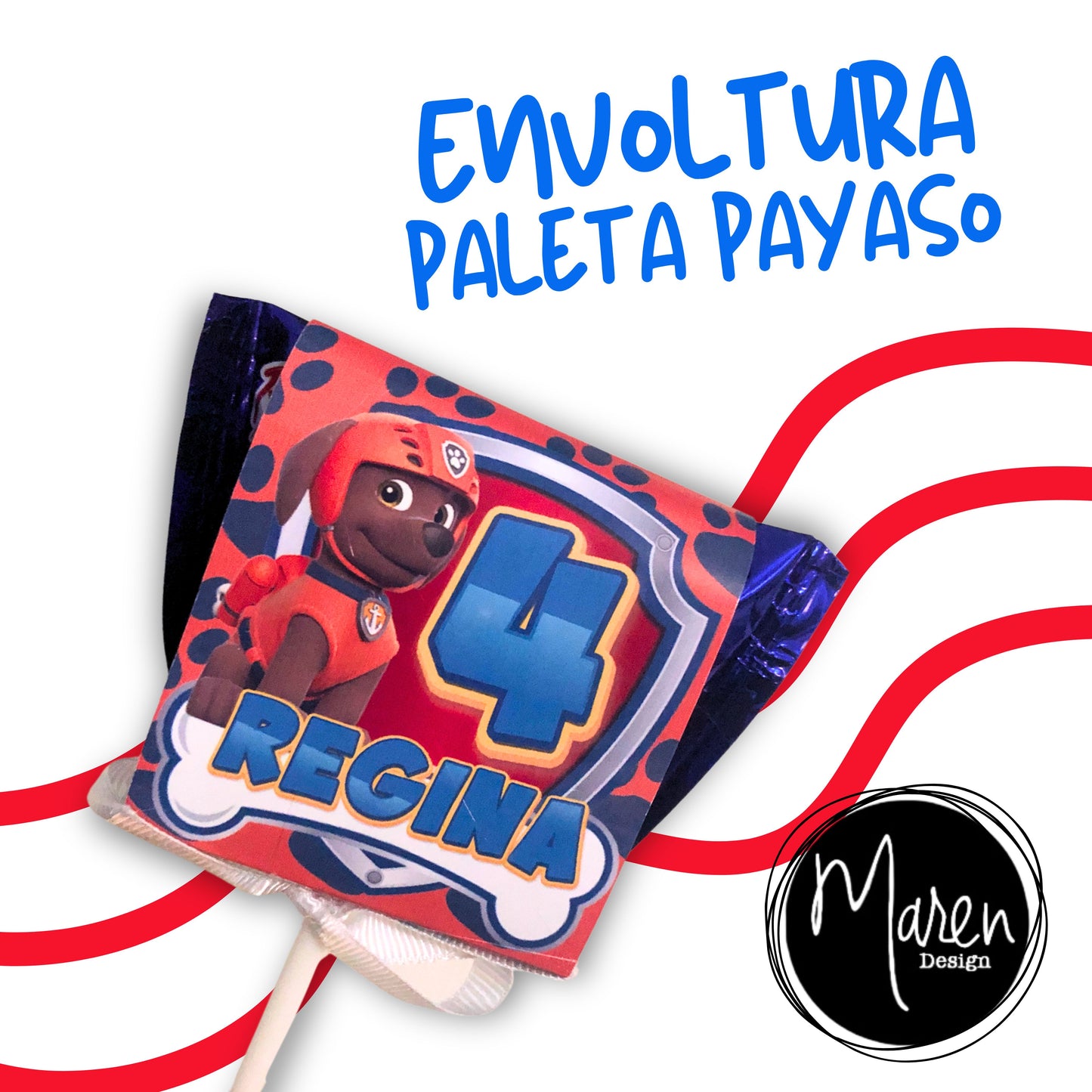 Envoltura para paleta payaso