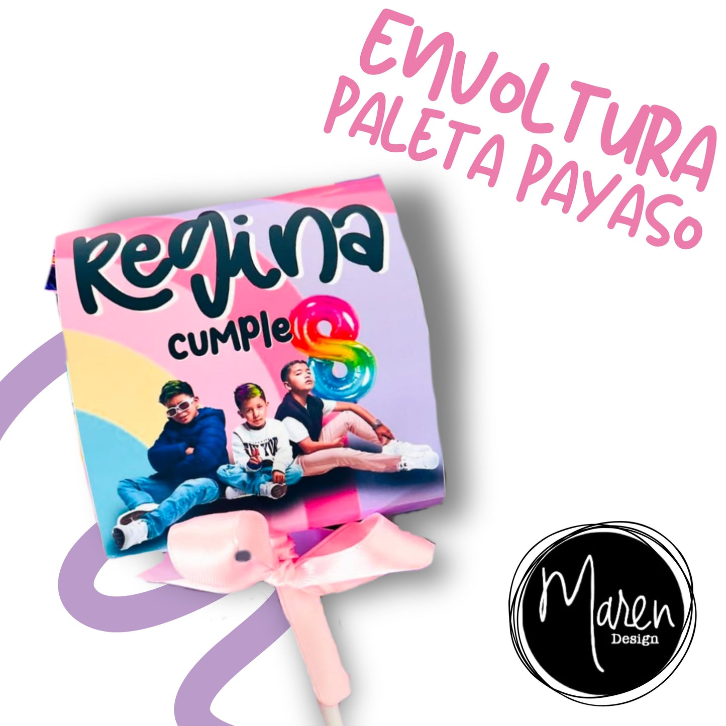 Envoltura para paleta payaso