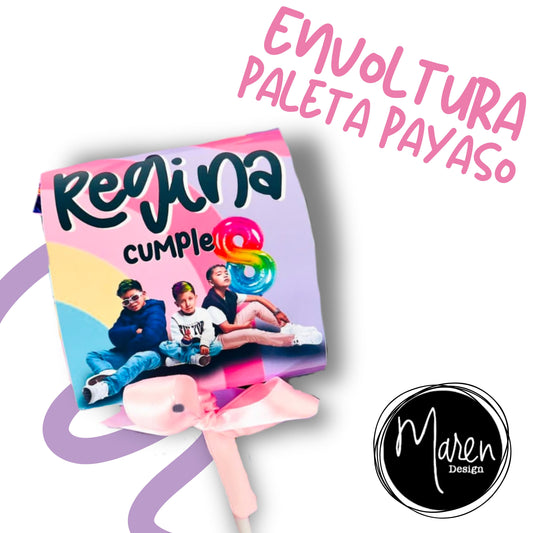 Envoltura para paleta payaso